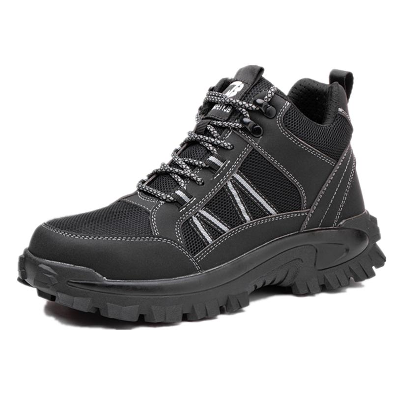 Safety Shoes Men With Steel Toe Cap Anti-smash Men Work Shoes Sneakers Light Puncture-Proof Indestructible Dropshipping  Shoes