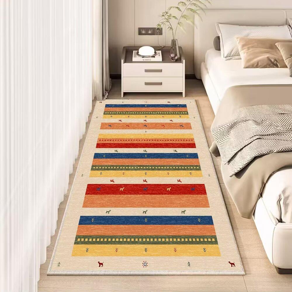 Simple Circle Velvet Carpet Children'S Room Bedroom Living Room Bedside Carpet Dirt-Resistant And Easy To Take Care Of Bay Window Floor Mat Carpet