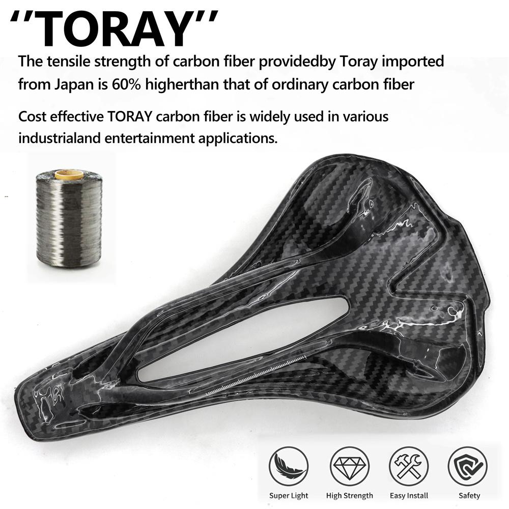 KOCEVLO KP05 Fahrradsattel Ultraleicht Vollcarbon Rennsattel 125g M5 MTB Rennrad Sitzpolster