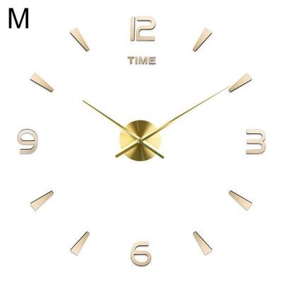 Autocollant mural de Surface de miroir acrylique moderne, horloge de salon à faire soi-même