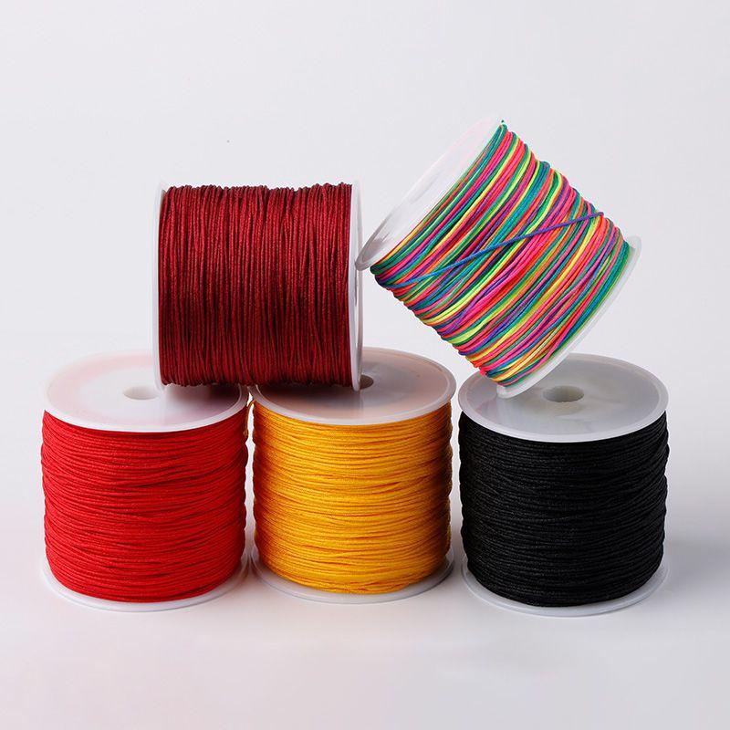No. 72 Jade Thread 100 M Handmade Braided Rope Bracelet Red Rope Braid Rope Thread Carrying Strap String Jewelry Thread DIY Material