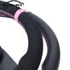 Spceddy MCX Pink Suede Steering Wheel 13inch 330mm 14inch 350mm Flat Racing Sport Real Leather Steering Wheel Universal