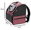 Breathable Transparent Cat Backpack with Detachable Double-Shoulder Design