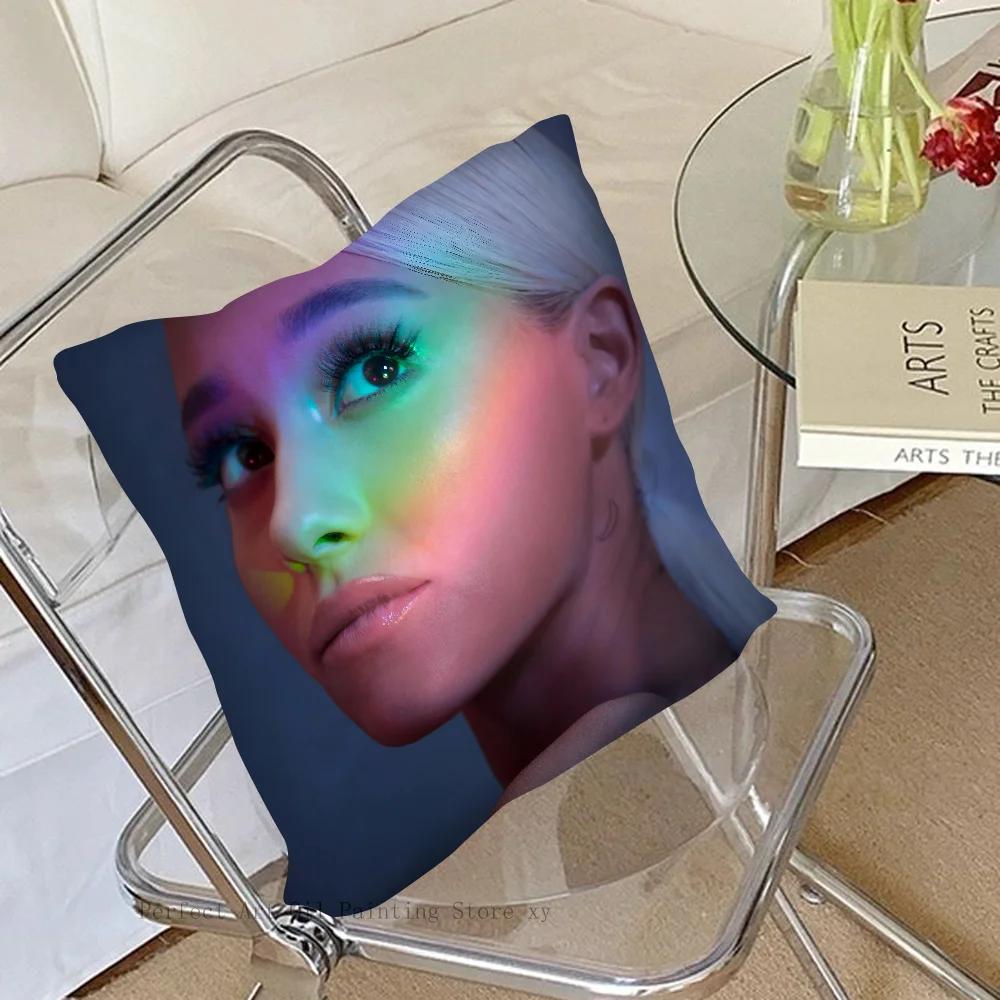 Singer A-Ariana G-Grande Pillow Case Fashion Square Pillowcase Bedroom Sofa Room Ins Decoration Leisure Cushion Cover 40x40