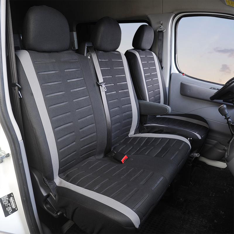 1+2 Koltuk Kılıfları Transporter/Van için Araba Koltuk Kılıfı 2+1 Araba Koltuğu için Evrensel Uyumlu İç Aksesuarlar Araba Koruyucu Kılıf