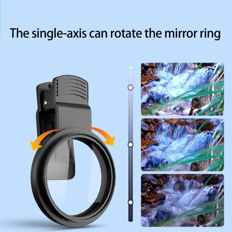 Handy Kamera Objektivfilter Optisches Glas Multifunktion Leichtgewichtiger Aluminiumrahmen Künstlerischer Reflexionseffekt