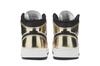 Jordan 1 Mid Metallic Gold Black White (GS)