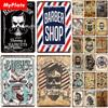MyPlate Barber Metal Sign Vintage Plaque Tin Sign Plate Wall Decor For Bar Club Man Cave Art Painting Gift