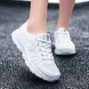 White women's shoes running shoes shock-absorbing soft-soled aerobic running shoes women's mesh breathable sneakers lightweight casual sneakers