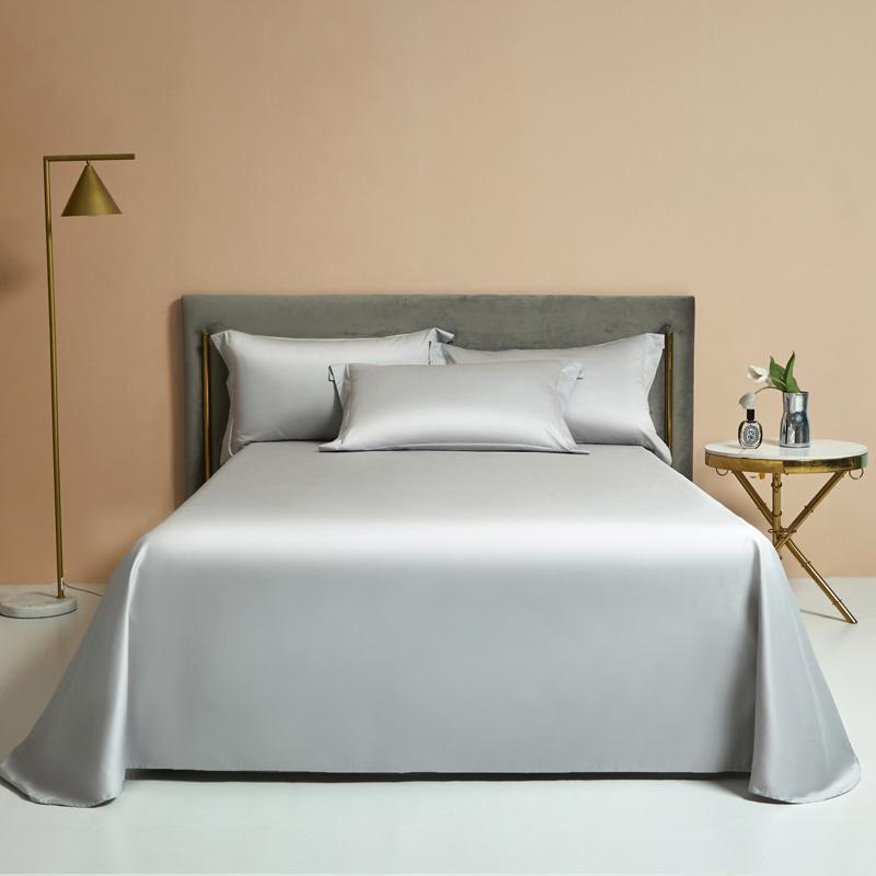 

1 Pc Bed Flat Sheet for Double Bed Plain Solid Color Top Sheets Single/Queen/King Flat Bedsheets Soft Home Bed Cotton Sheets 2pc Pillowcase