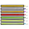 10PCS 17cm Ambient Light Car LED Daytime Running Lights Led 12v Light Strip Fog Lamp Waterproof Ambience Decorative