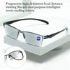 1Pc Autofocus Power Anti-Blue Light Reading Glasses Smart Anti Blue Ray Hyperopia Glasses PC Near Far Optical Spectacle Eyeglass