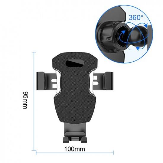 Car Phone Holder Air Vent Support Clip 360° Rotation Gravity Mount Holder Stand