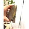 Used PRADA beige long wallet