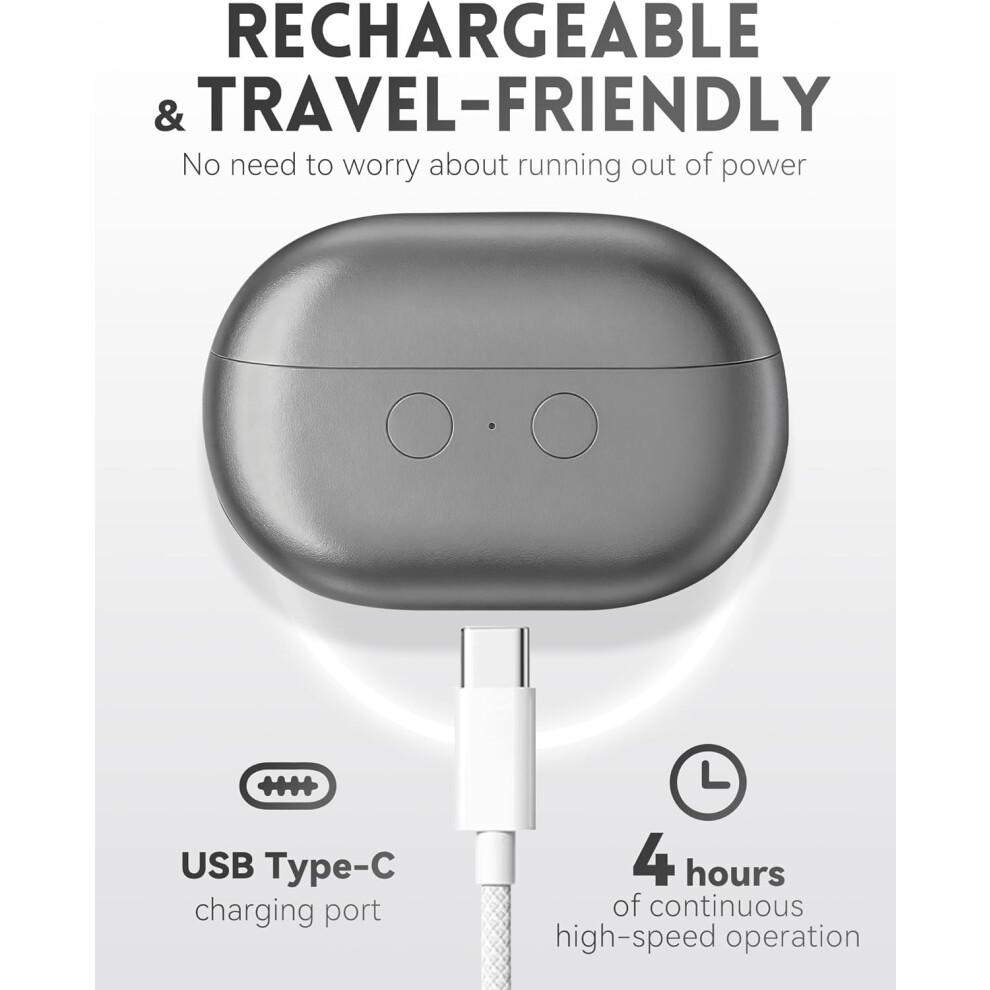 Elektrische Nagelschere für Senioren mit intelligentem Sicherheitssensor, LED-Licht, USB-C-Laden, Weiß