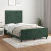 VidaXL Bed Frame with Headboard Dark Green 120x200 Cm Velvet3125626