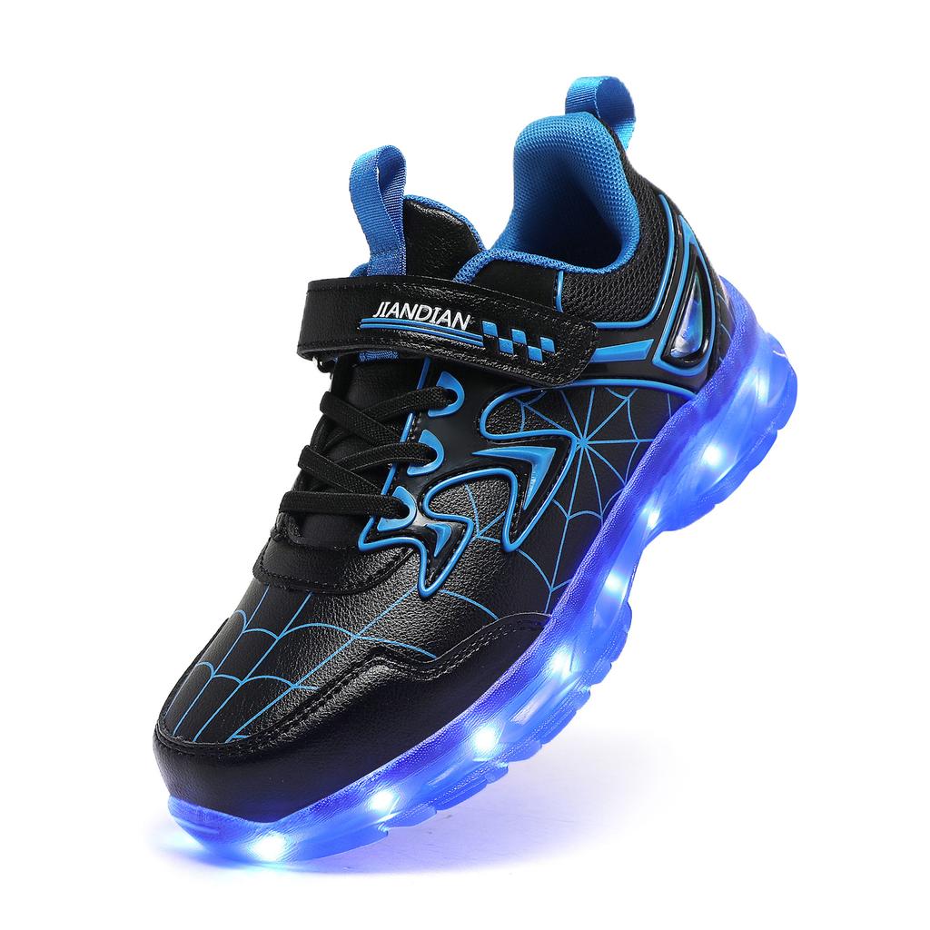 Pantofi Sport pentru Copii LED Încărcare Pantofi cu Lumină Colorată Pantofi Luminoși Pantofi pentru Băieți