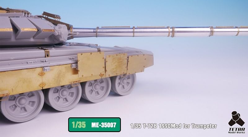 Tetra Model ME Series Ruský Mod1990 Tank Plastikový Model Díly ME3507 1/35 T-72B (TR)