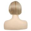 Synthetic Mixed Blonde Wigs for Women Short Haircuts Bobs Wig with Bangs Natural Hairstyles Mom Wig Gift Cosplay Daily Costume