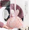 GPT Drawstring Makeup Rabbit Velvet Cosmetic Large Vanity Bag with Bunny Multifunctional Stylish Travel Wine Red [Suitcase Company] Pouch, Pouch,