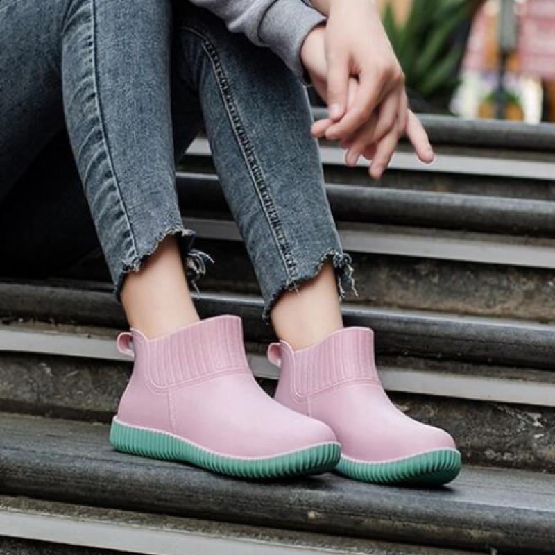 New ArrivalS Open Run Women S Summer Waterproof Ankle Color Rain bootS