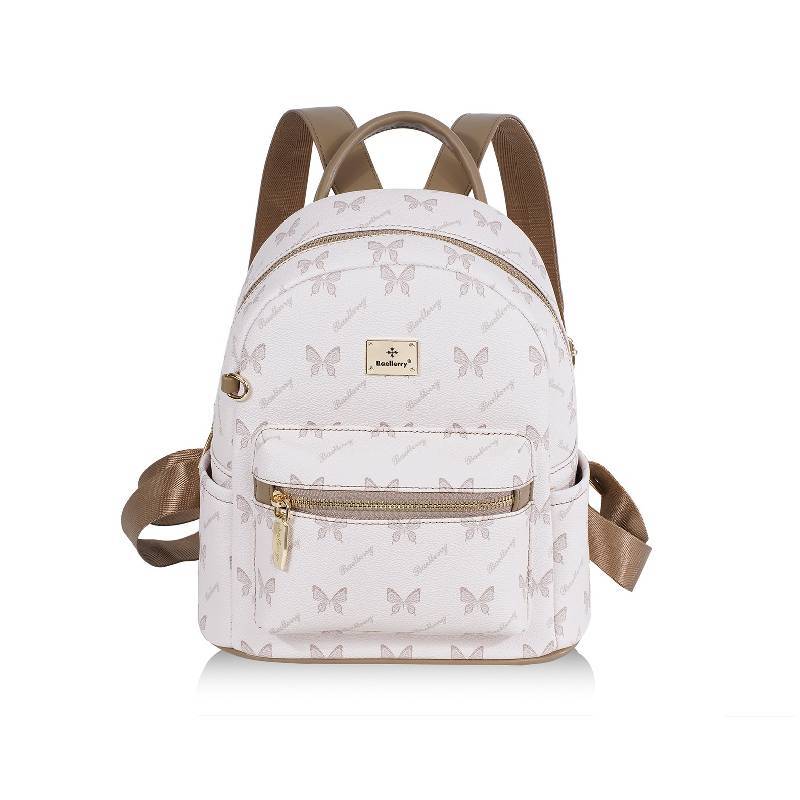 

Baellerry Womens Lightweight Backpack With Zipper Closure For School And Office Use абрикосовый