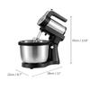 1000W 5 Speed Stand Mixer Stainless Steel Bowl Mixing Baking Kitchen Cooking Hand Blender 4L