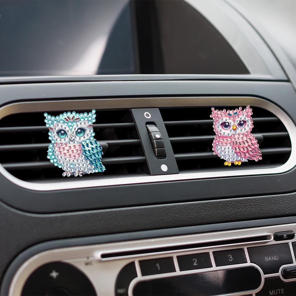 12pcs Diamond Art Car Air Freshener Vent Clips Car Diffuser Vent Clip Rhinestone Car Decoration for Art Crafts
