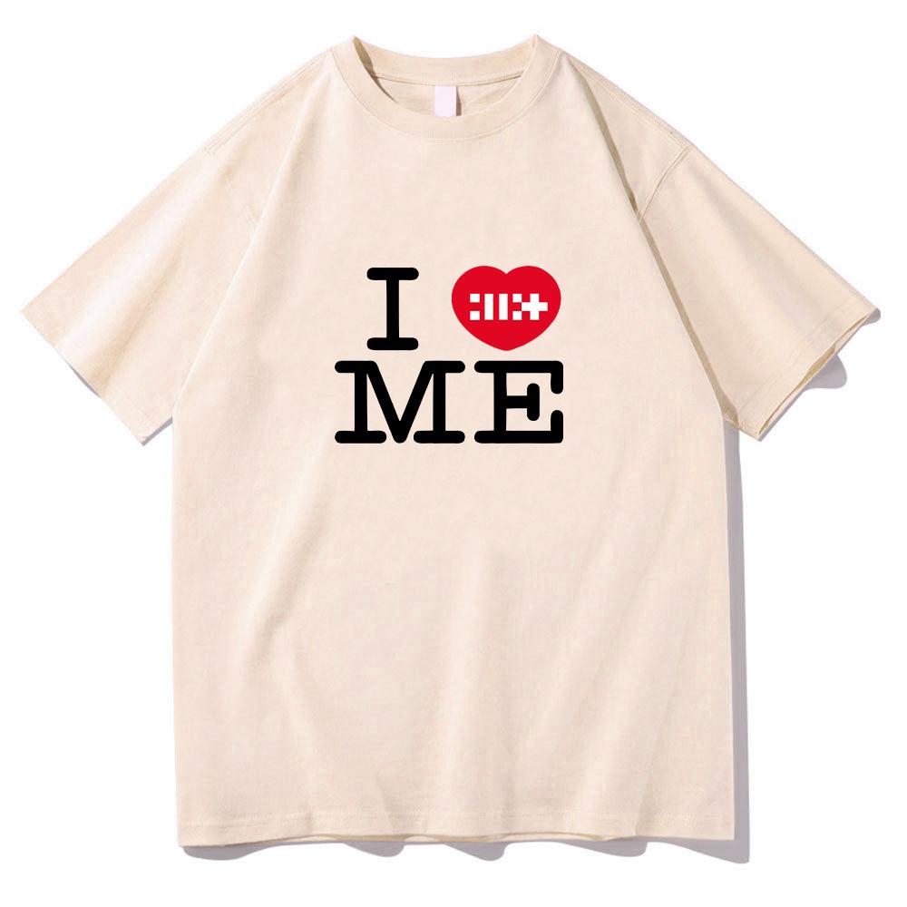 ILLIT I Heart Me T Shirts ILLIT Girl Band T-shirt Summer Cotton Women Men Tee Graphic Printing Fashion Top High Quality Clothes