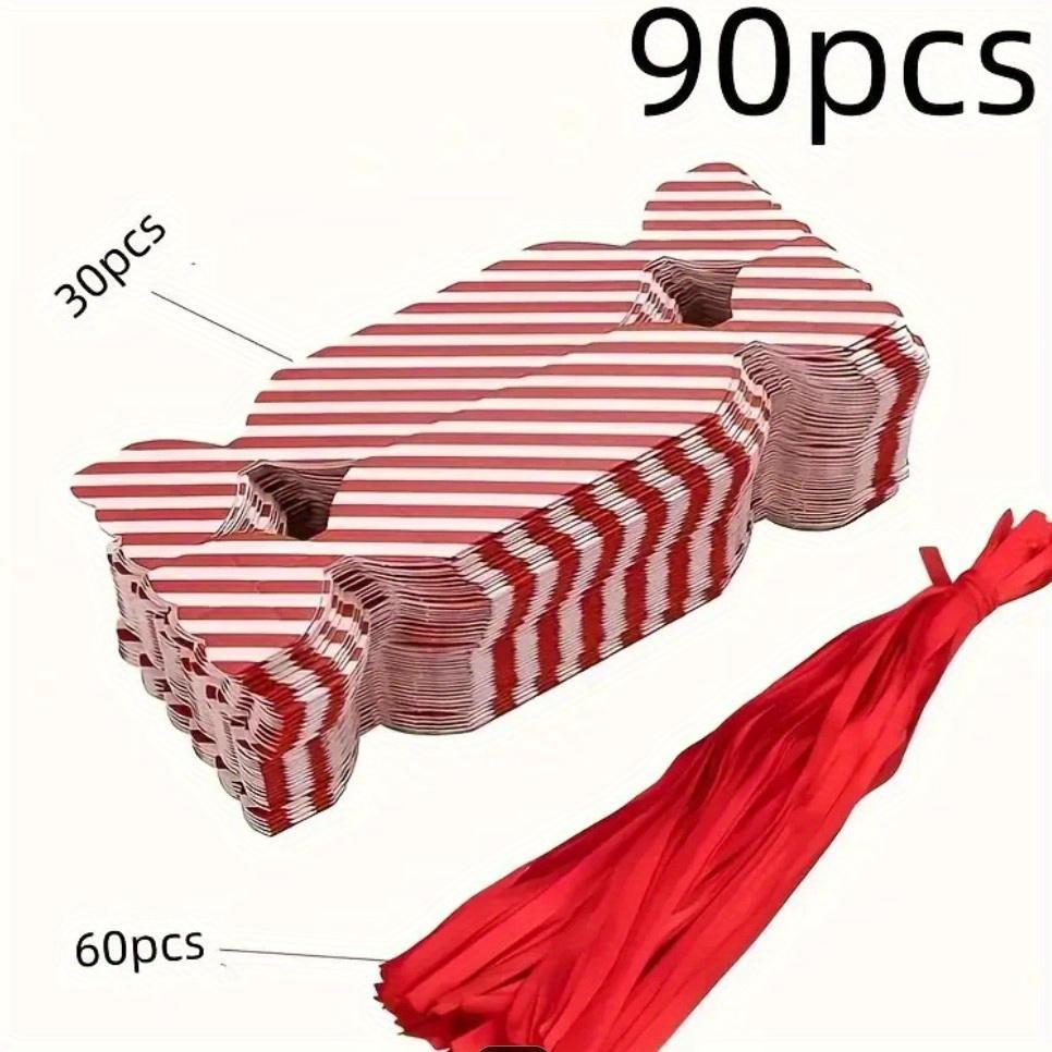 90pcs Party Packaging-elegant Gift Box with Tie, Suitable for Christmas-used for Holiday Decoration, Party Gifts, Gift Packaging