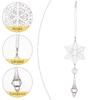 4pcs Colorful Snowflake Icicle Pendants Xmas Tree Ice Hanging Ornament  Merry Christmas Decoration