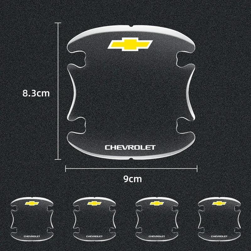4pcs Transparent Car Door Handle Bowl Protector Film Anti-Scratch Sticker For Chevrolet Colorado Cruze Spark Captiva Malibu Aveo