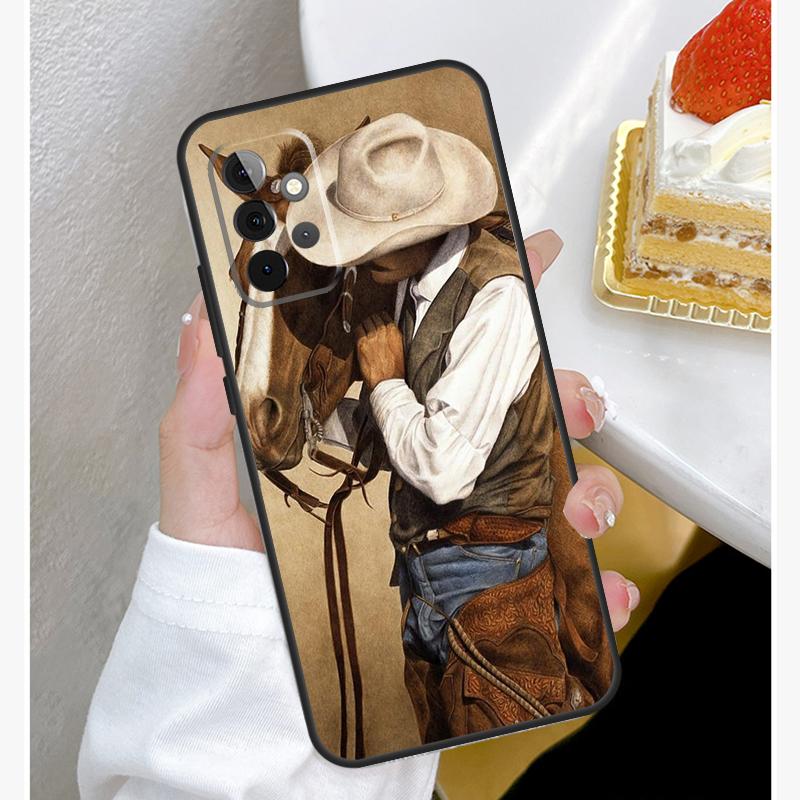 Extreme Sport Rodeo Cowboy Lasso Case For Samsung Galaxy A55 A35 A15 A14 A34 A54 A73 A53 A33 A23 A13 A12 A32 A52 A51 Cover