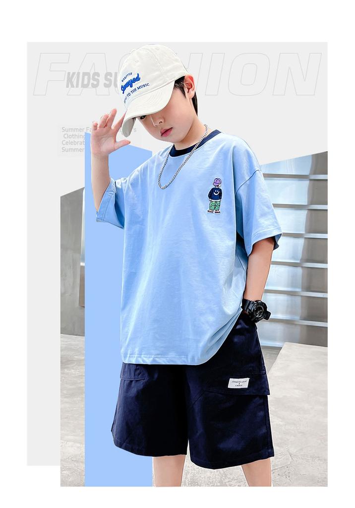Boys' Summer Set - Short Sleeve Fashionable Trendy Outfit