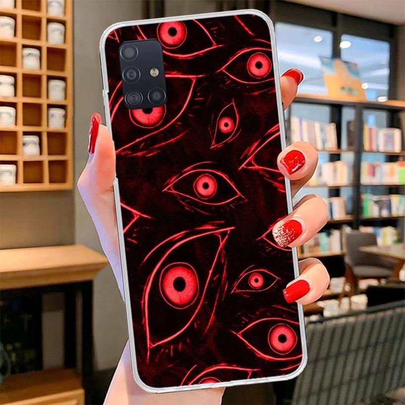 

Scary Face Eyes Cover Phone Case For Samsung Galaxy A12 A22 A32 A52 A72 A02S Phone Case Note 20 Ultra 10 S10 Plus A51 A71 A50S A Samsung A71 4G