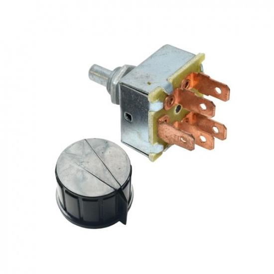 A/C Rotary 3 Speed 5 Terminals Blower Switch Replacement For Truck SW1000C