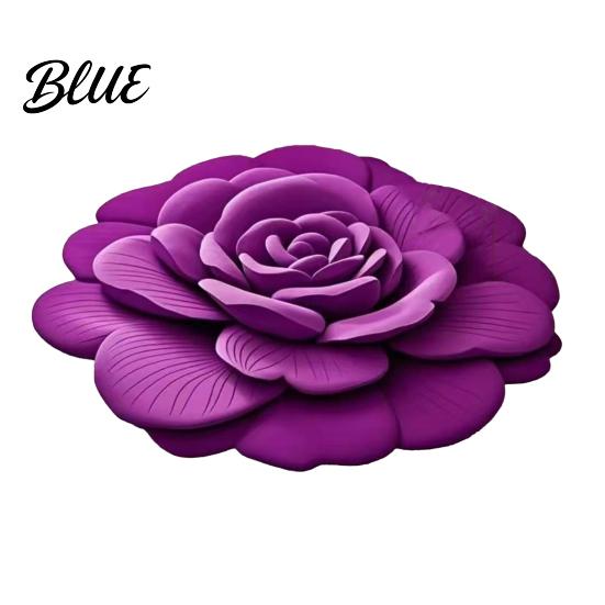 Anti-slip Floral Rug Soft Touch Design Anti-Slip 3D Flower Floor Mat Bottom Door Carpet