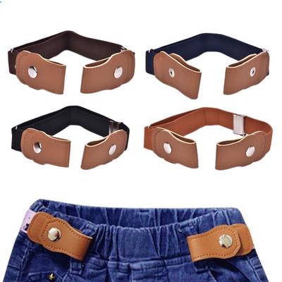 Boys Girls Buckle Free Stretch Belt Jeans Waistband Waist Belt Adjustable Kids