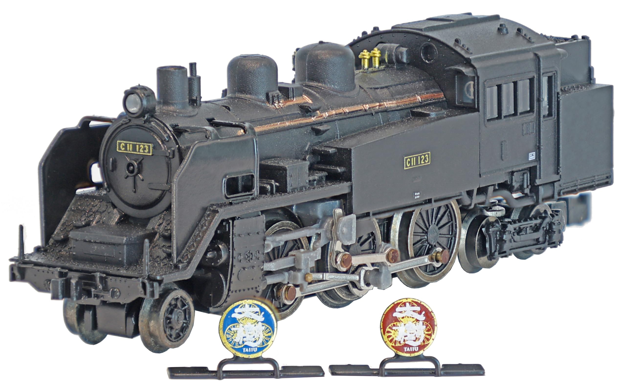 

Rokuhan Z Gauge C11 Type Steam Locomotive Tobu Railway Type Steam Locomotive Model Train No. 123, Taiju T019-10