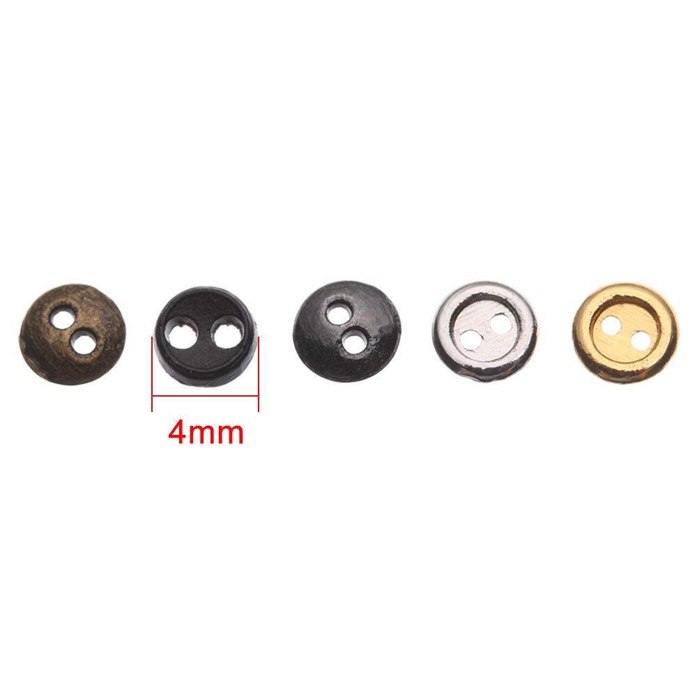 20Pz Bottoni Metallici per Bambole per Cucire Vestiti per Bambole Accessori Bottoni Rotondi Mini 3/4/5/6mm Per Fibbie Vestiti per Bambole Fai da Te 1/12 1/6