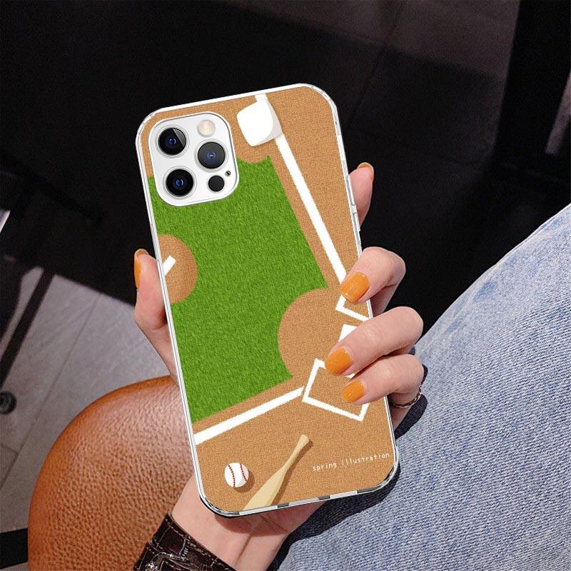 Baseball Sport Phone Case For iPhone 17 Air 16 Pro Max 16E 15 + 14 Plus 11 12 13 Mini 7 8 SE Gift Print Cover Fundas 17 Air 16 P