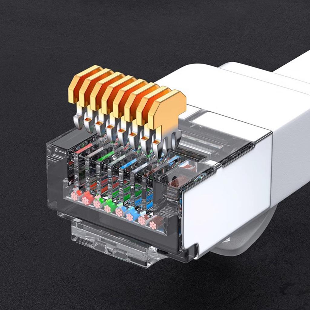 Cat7 Ethernet Extension Cable Networking Male to Female Connector Cord RJ45 Extender Cable 10G Gigabit LAN Cable for PC