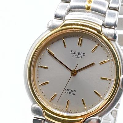 Used CITIZEN EXCEED EUROS Men's Watch Quartz Operation 424