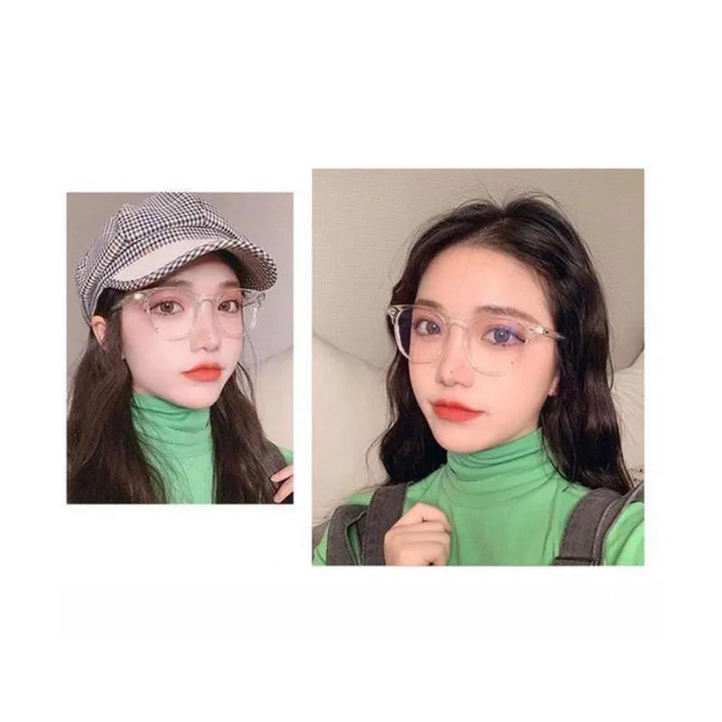 Oversized Transparent  Computer Glasses Frame Women Men Anti Blue Light Eyewear Stylish Glasses Go with Everything