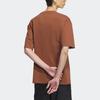 adidas T Shirts Men's Brown Crew Neck Moderate Straight Fit IS4961