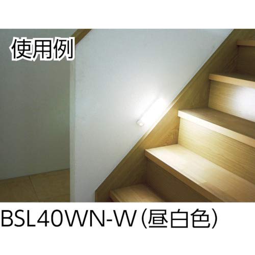 Iris Ohyama Indoor LED Sensor Light Daylight White Battery Operated Wall Type BSL40WN-W