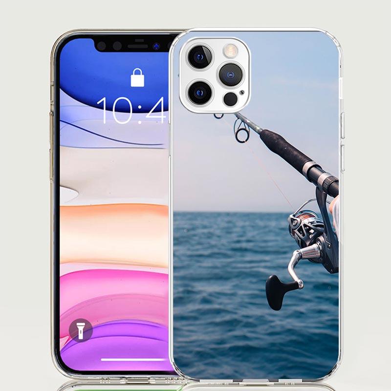 

Carp Fish Fishing Rod Hook Phone Case For iPhone 17 Air 16 15 Plus 11 14 Pro Max 13 Mini 12 7 8 + SE Pattern Art Customized Cove iPhone 17 Pro Max