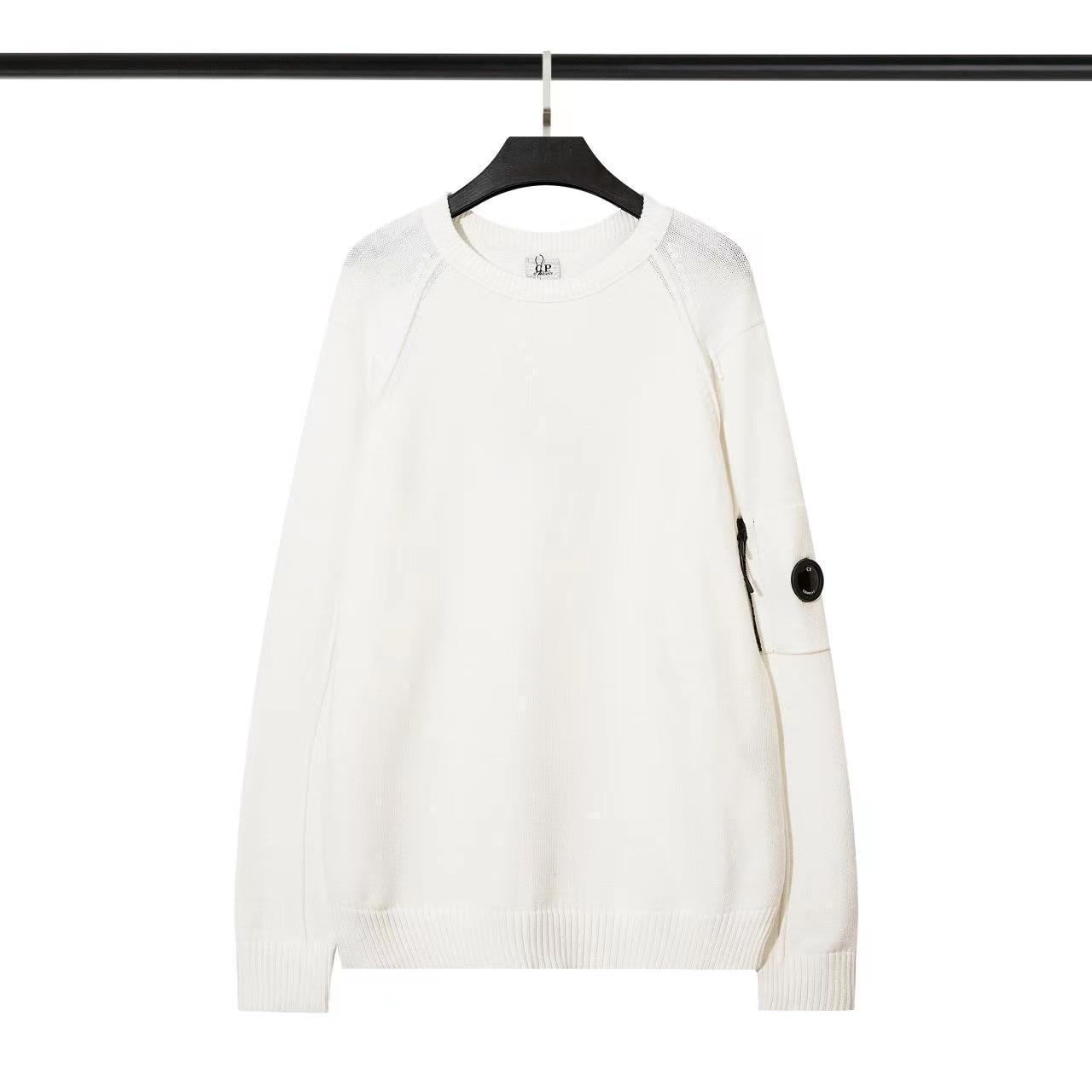 European Unisex Micro-Lens Knit Wool Round Neck Sweater M