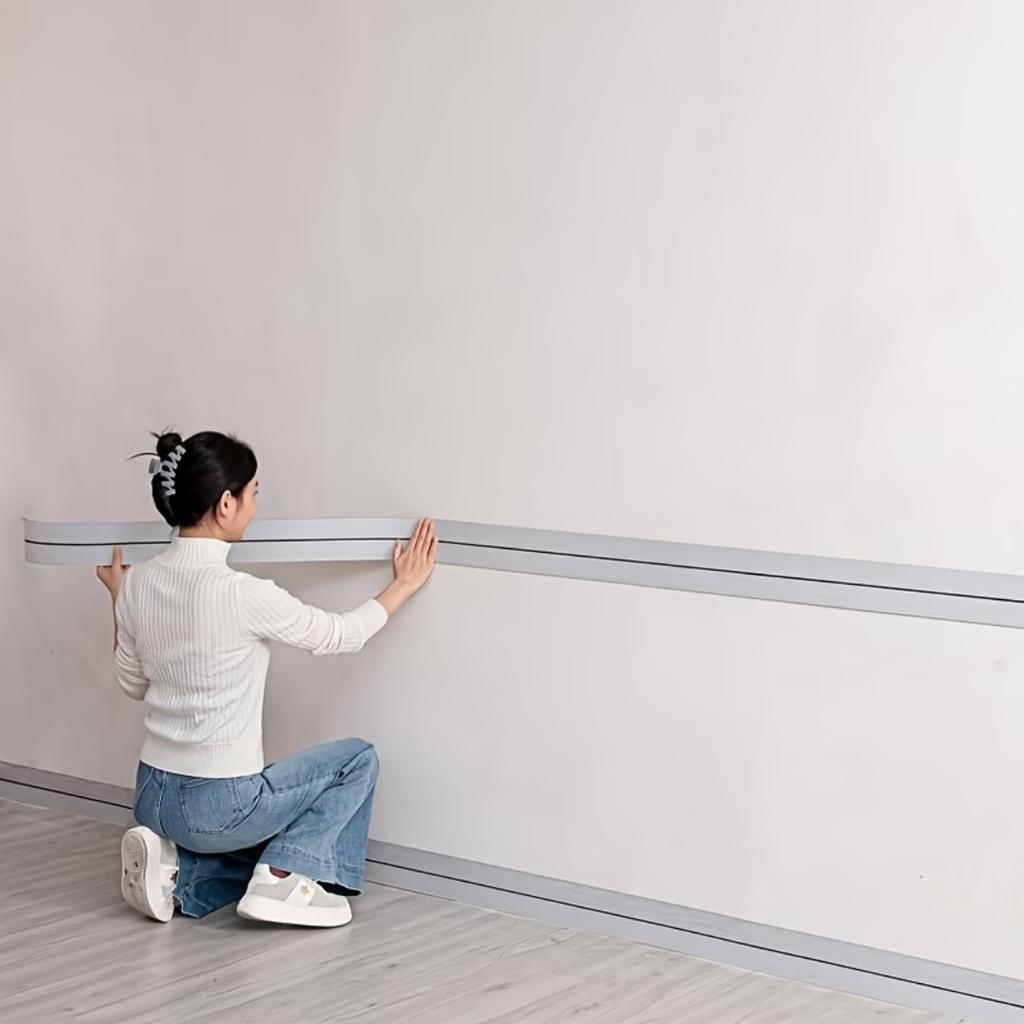 1pc self-adhesive corner tape strip wood grain transition strip, suitable for walls, door frames, easy to install