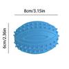 Pet Chew Toy: Rugby Grenade Shape with Squeaker, Teeth Cleaning Interactive Toy for Dogs Cats Dental Care